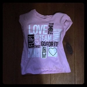 Pink Graphic Gymnastics T-Shirt